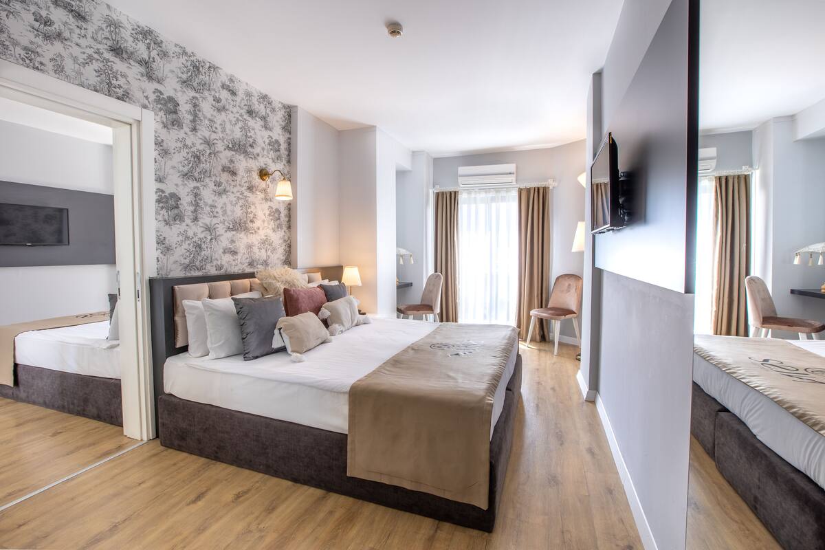 Ropa de cama de alta calidad y minibar