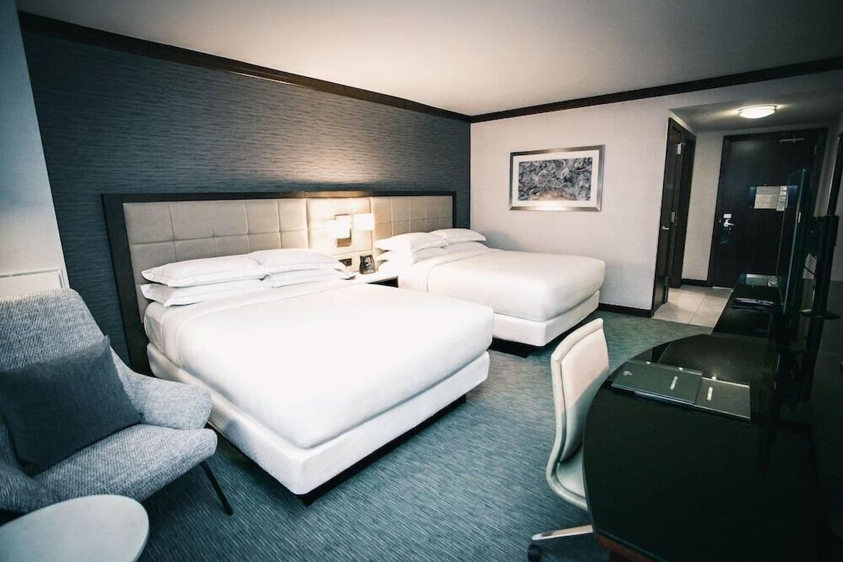 Premium bedding, pillowtop beds, in-room safe, desk