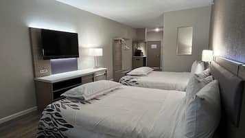 Desk, blackout drapes, free WiFi, bed sheets