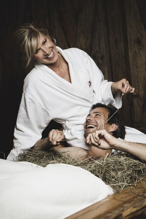 Couples treatment room(s), sauna, hot tub, body treatments, aromatherapy