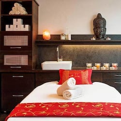 Sauna, body treatments, hot stone massages, deep-tissue massages