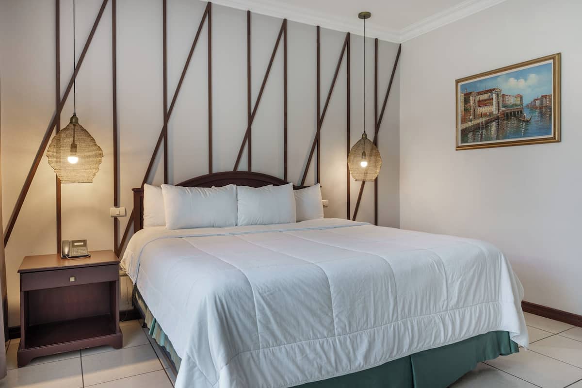 Habitación individual ejecutiva, 1 cama King size | Ropa de cama de alta calidad y caja de seguridad en la habitación