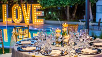 Espace banquet en plein air