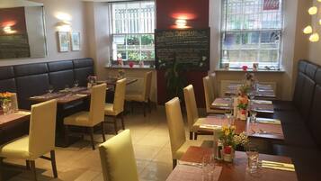 Lunch and dinner served, Middle Eastern cuisine