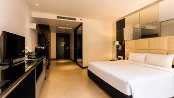 Minibar, in-room safe, desk, blackout curtains