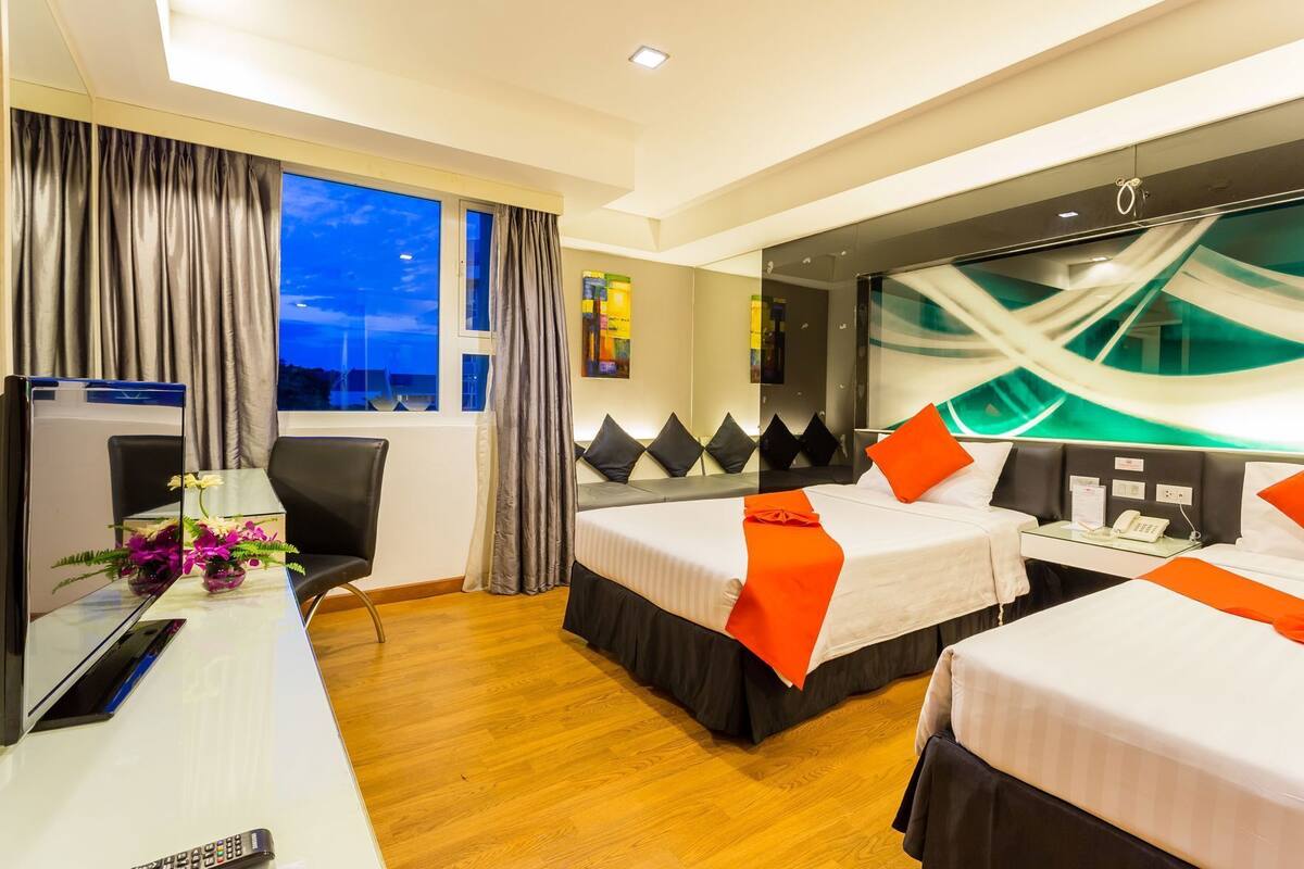 Minibar, in-room safe, desk, blackout curtains