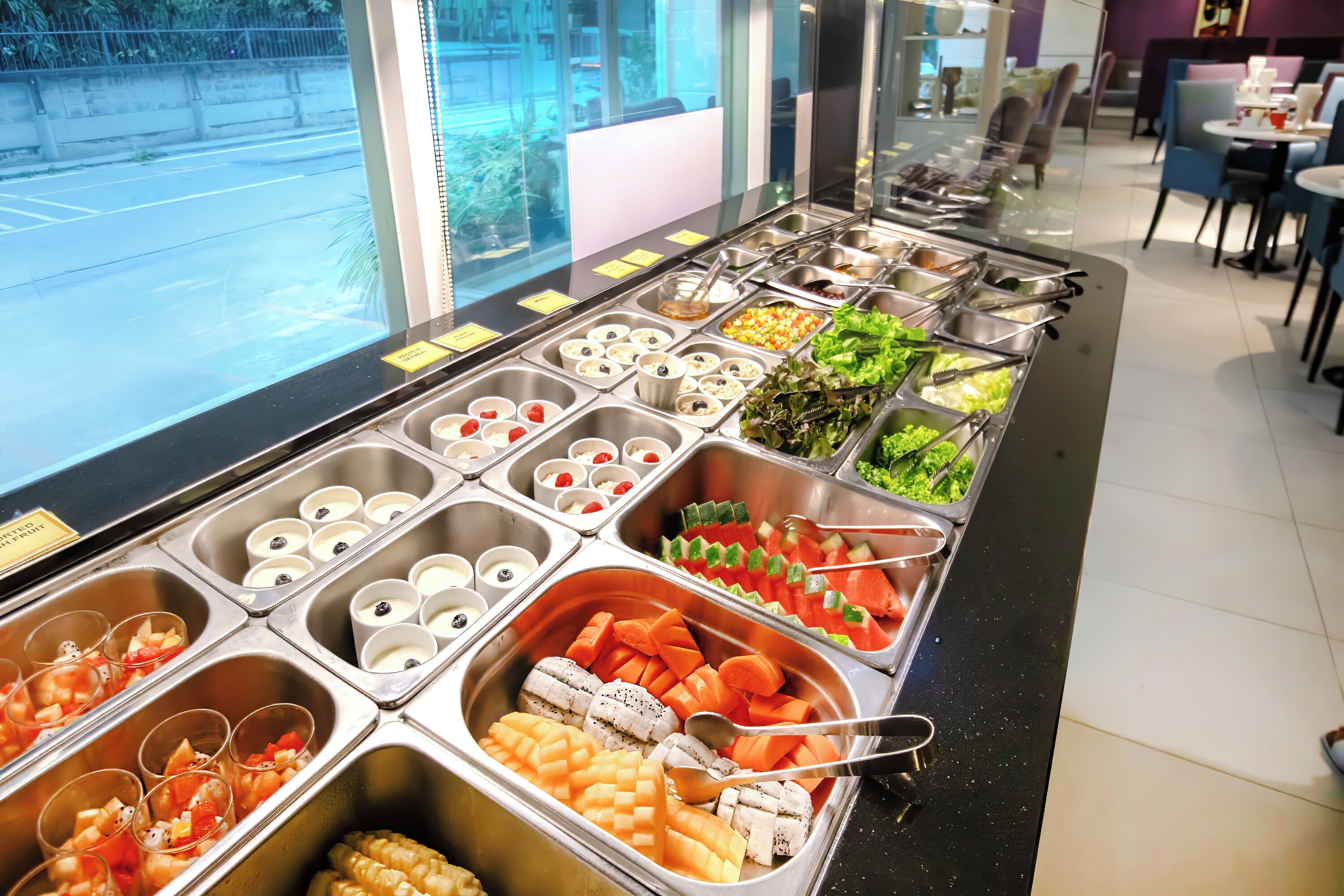 Daily buffet breakfast for a fee