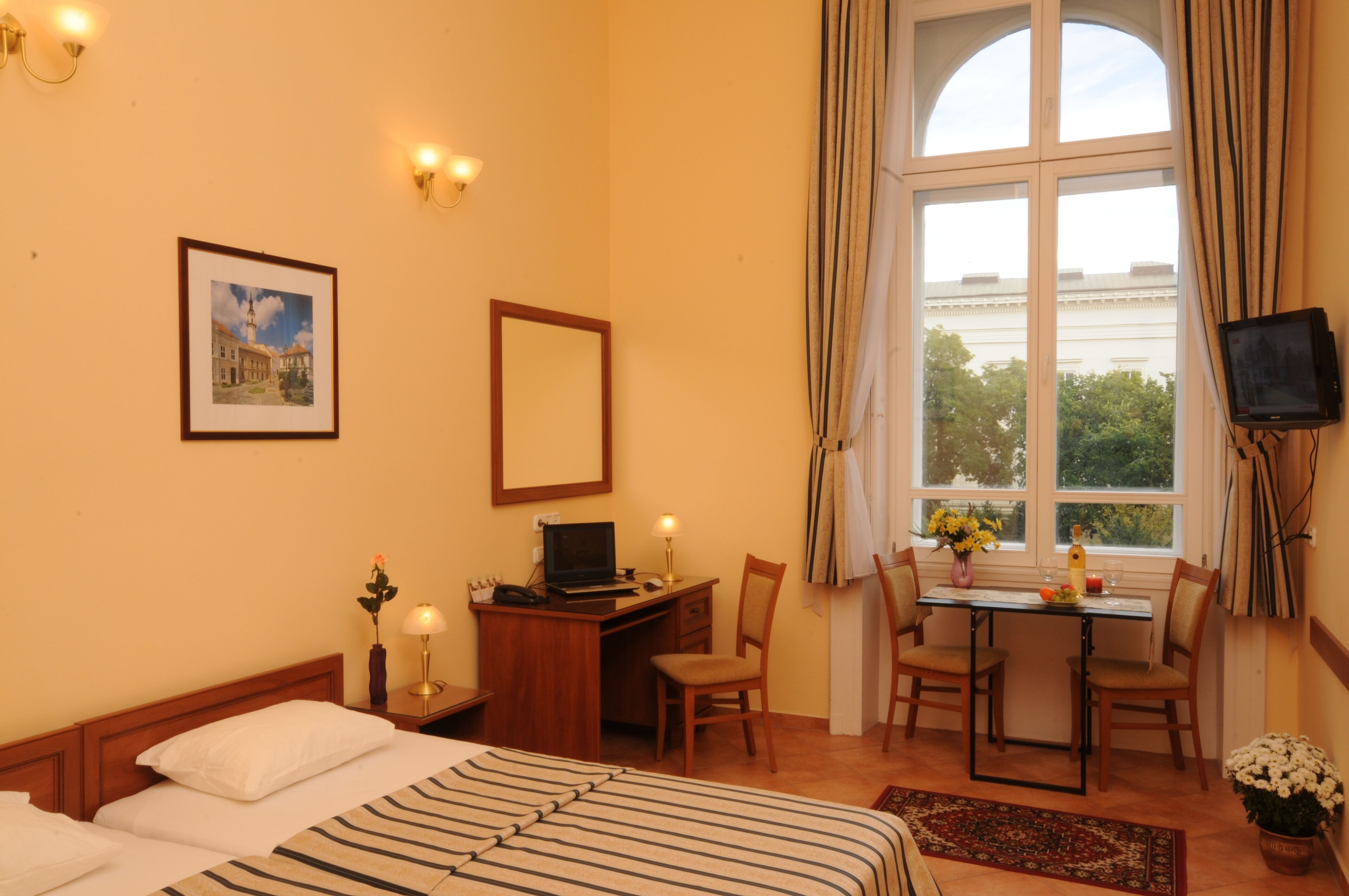 Standard Double Room, City View | In-room safe, desk, laptop workspace, blackout drapes