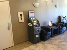 Guichet automatique ou services bancaires sur place