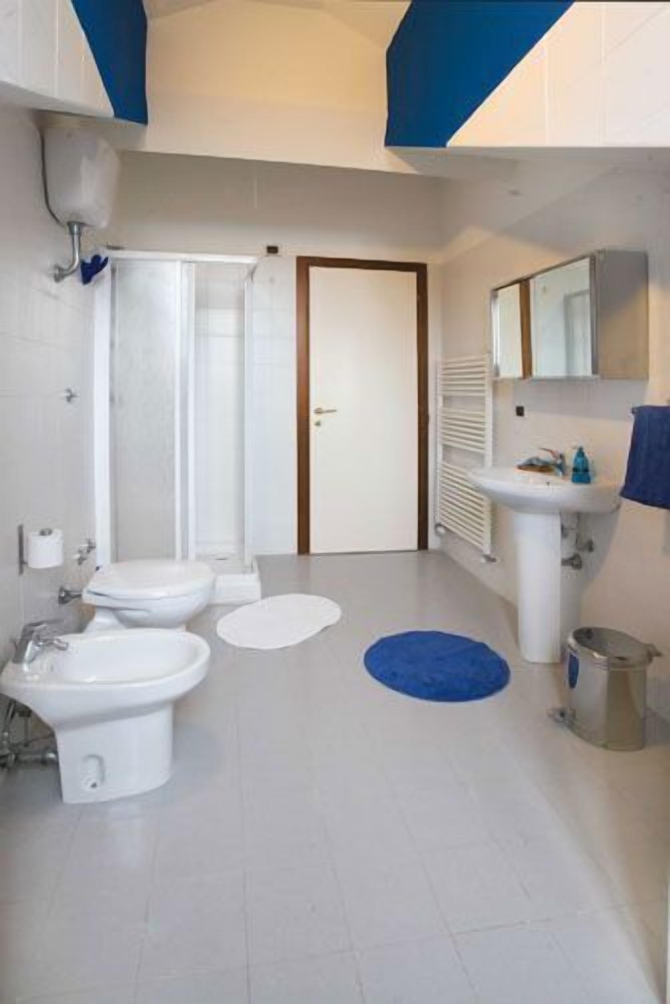 shower, free toiletries, hair dryer, bidet