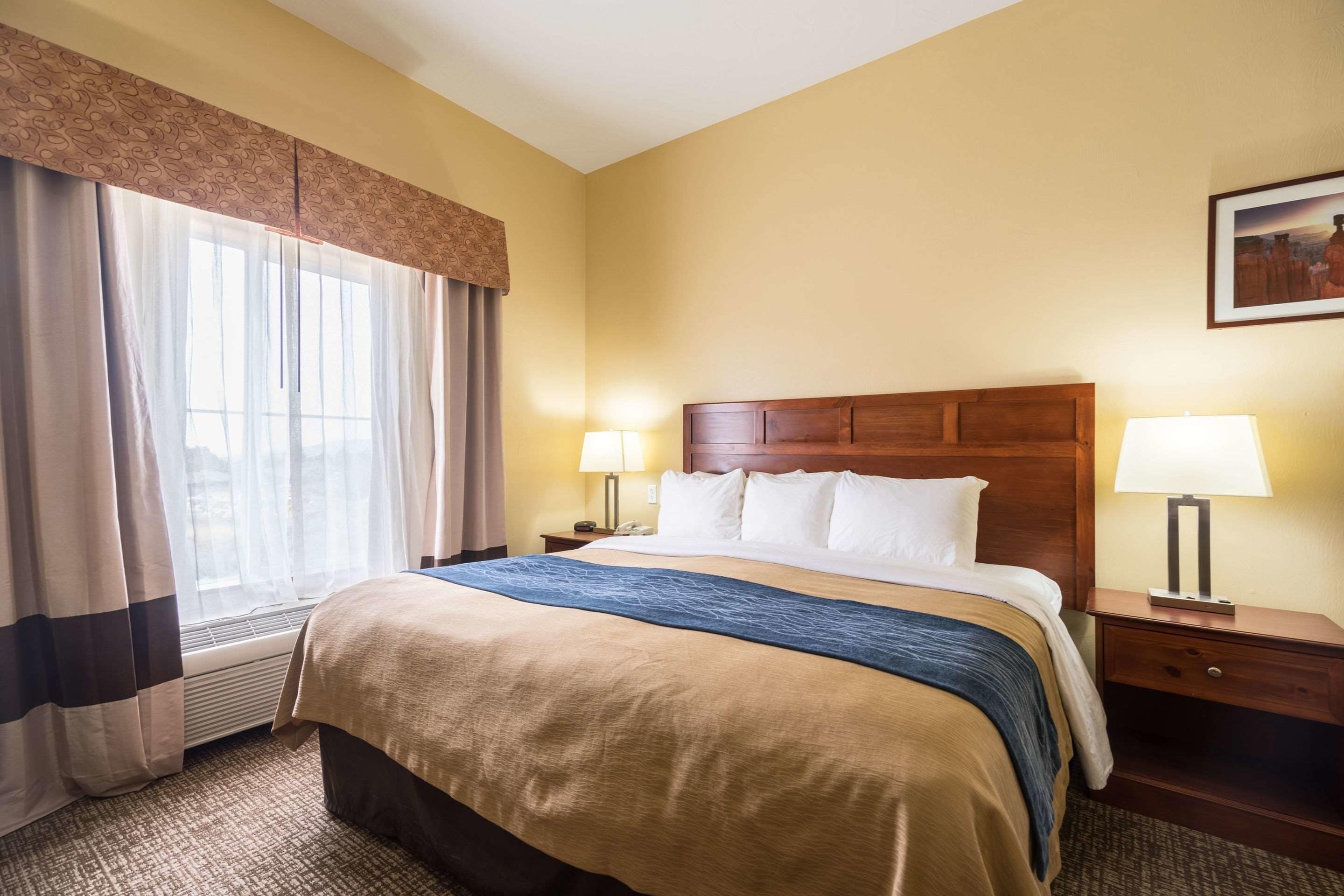 standard room, 1 king bed, non smoking | 4 bedrooms, in-room safe, desk, iron/ironing board