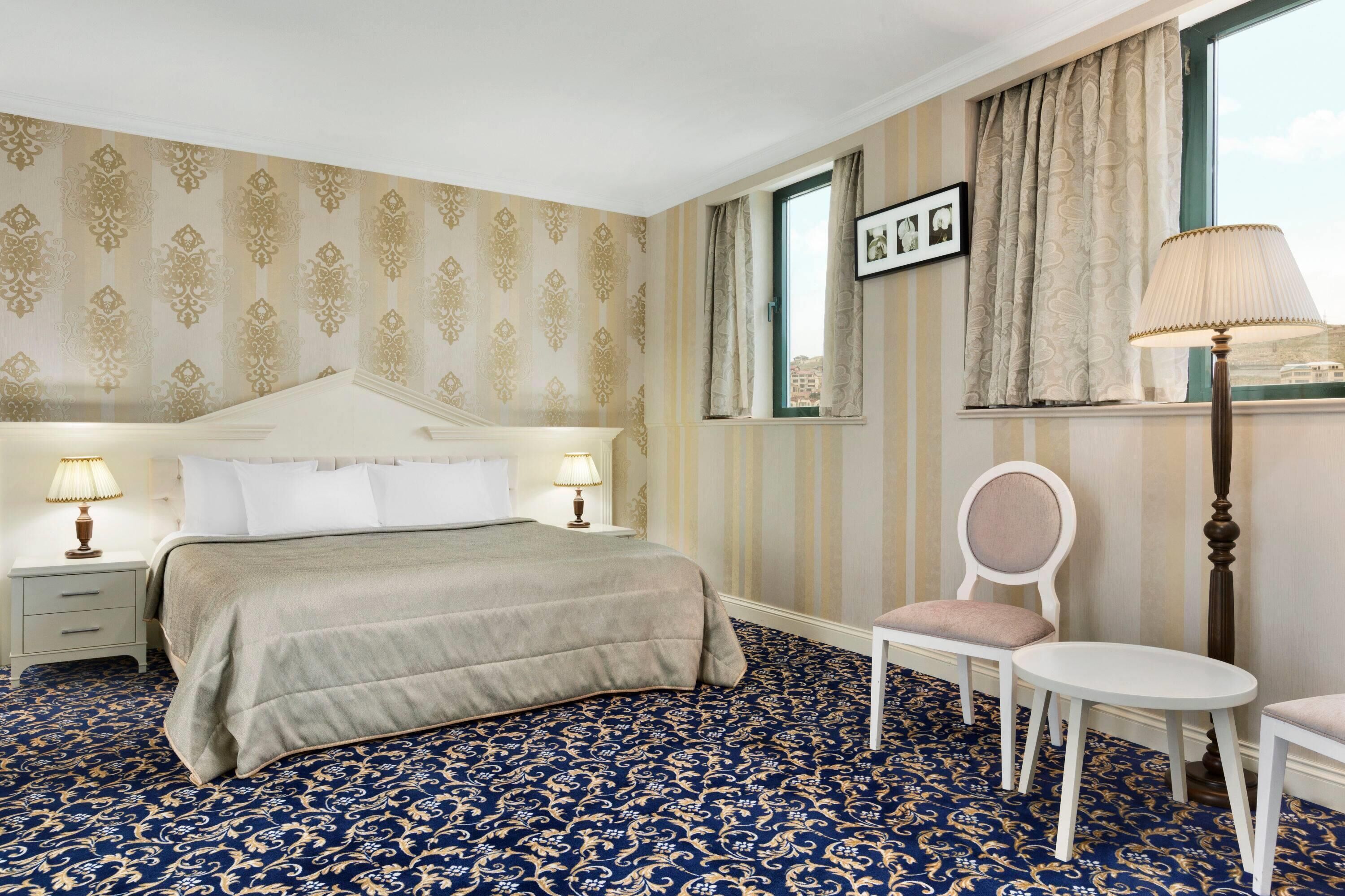 Premium bedding, minibar, in-room safe, desk