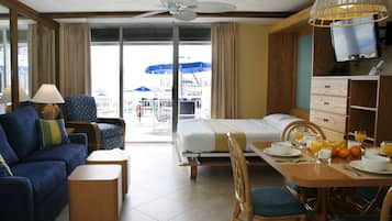 Studio, Balcony, Ocean View (Sunward) | 1 bedroom, premium bedding, laptop workspace, blackout drapes