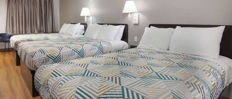 Standard Room, Multiple Beds, Non Smoking | Desk, free WiFi, bed sheets