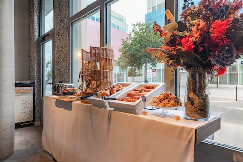 Daily buffet breakfast for a fee