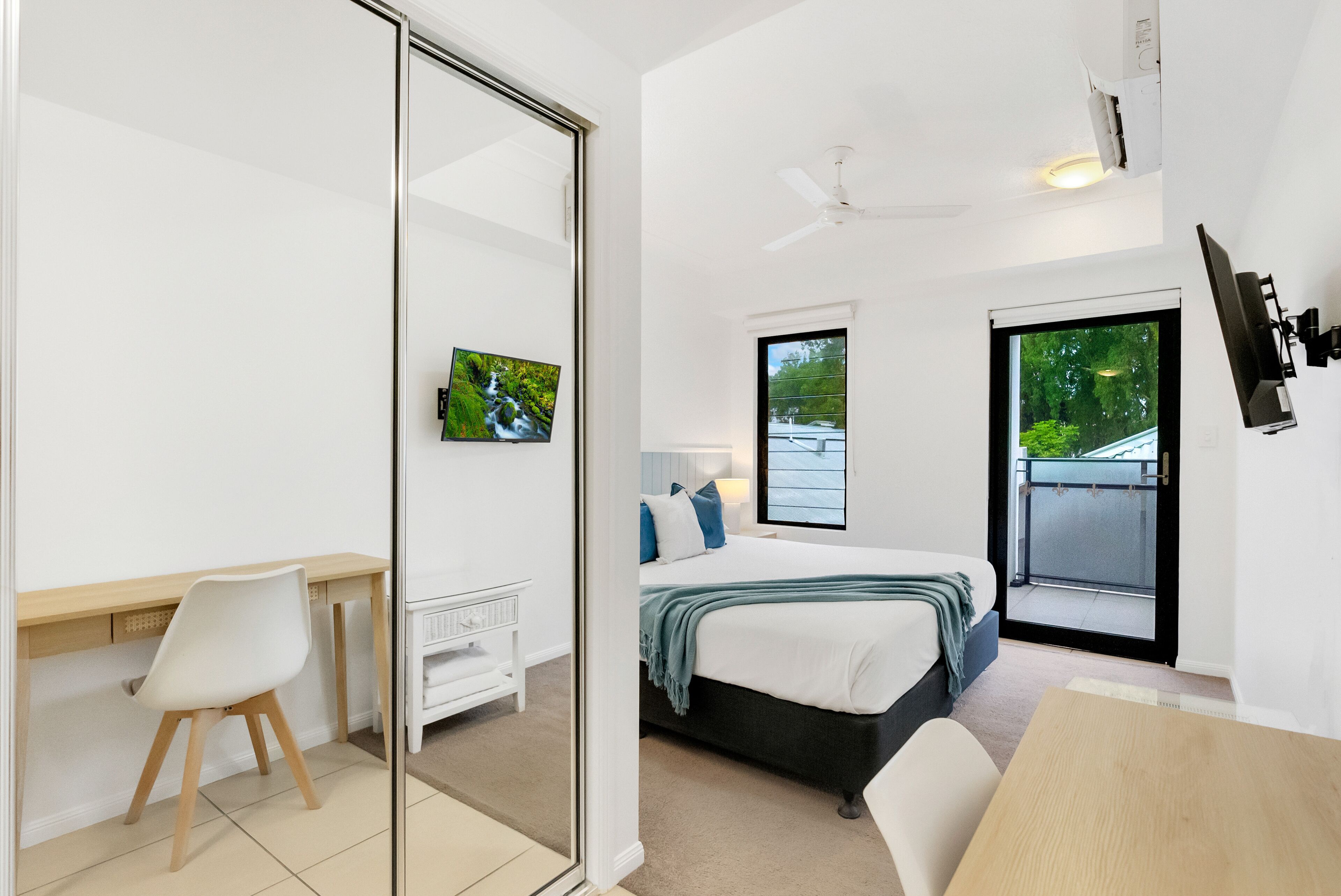 studio | individually decorated, individually furnished, blackout curtains