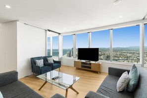 50-inch LCD TV with cable channels, TV - Q1 Resort & Spa (Surfers Paradise)