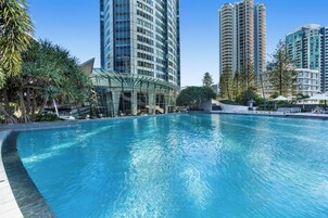 Indoor pool, 2 outdoor pools, sun loungers
