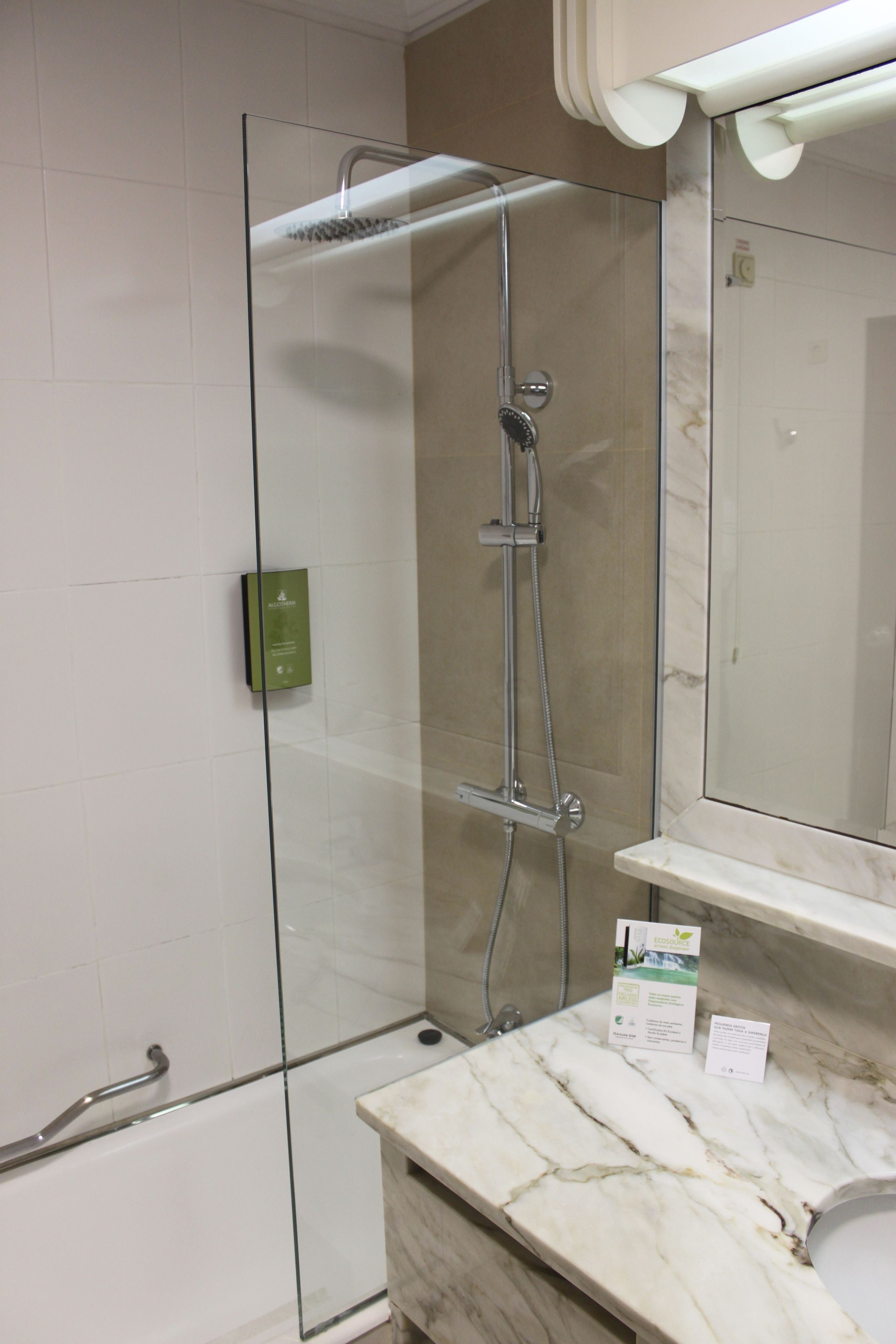 free toiletries, hair dryer, towels