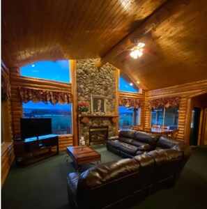 Premier House | Living area | 50-inch LED TV with satellite channels, TV