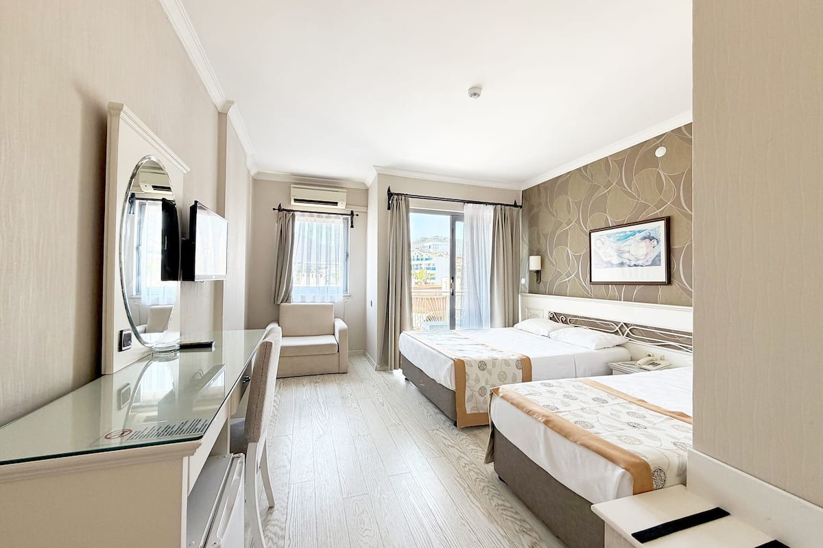 Ropa de cama de alta calidad y minibar