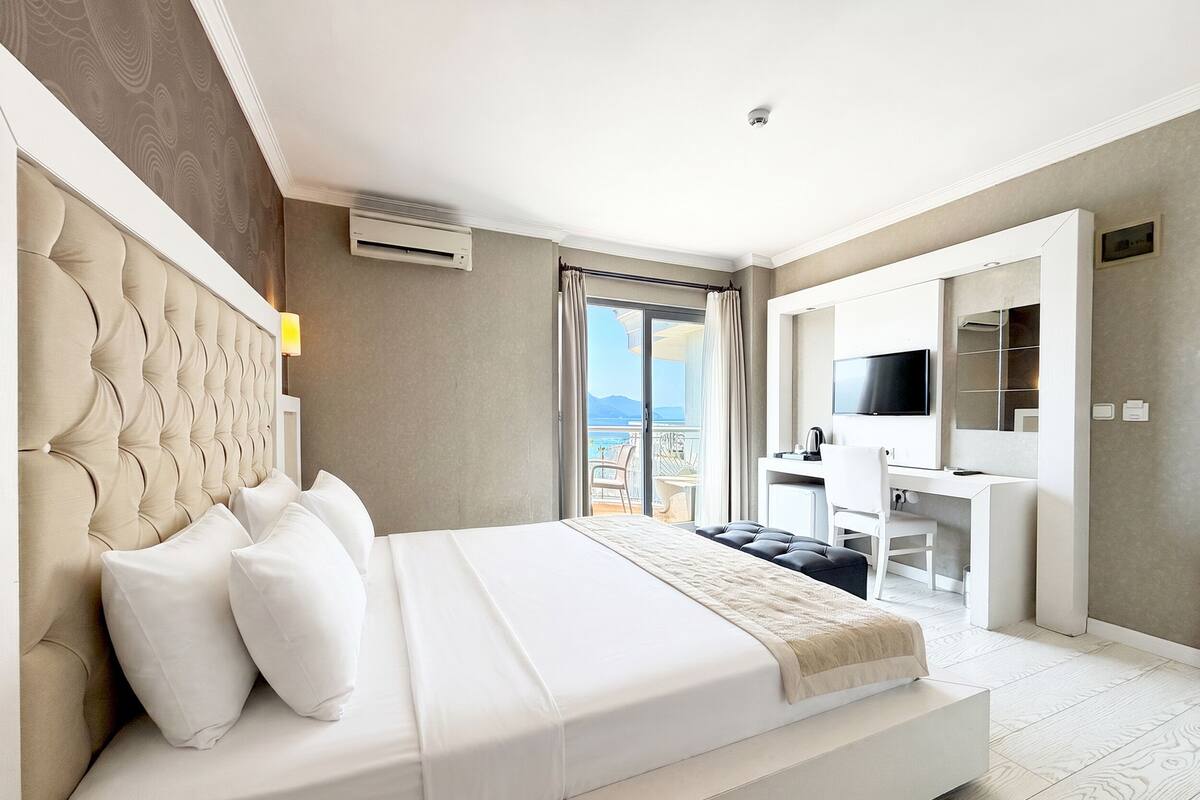 Ropa de cama de alta calidad y minibar
