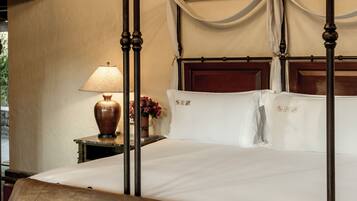 Egyptian cotton sheets, premium bedding, down duvets, in-room safe