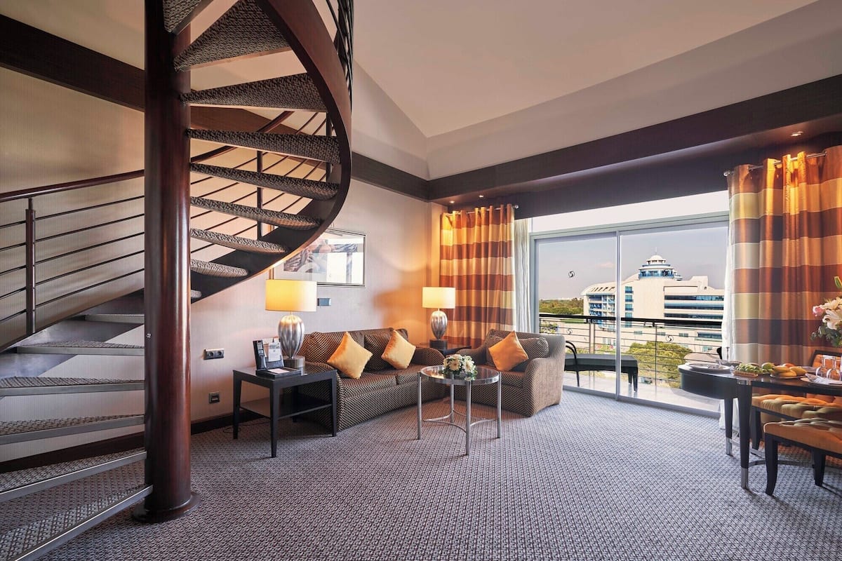 Frette Italian sheets, premium bedding, Tempur-Pedic beds, minibar