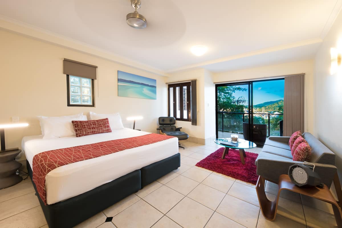 Luxury-Suite, Balkon | Wohnbereich