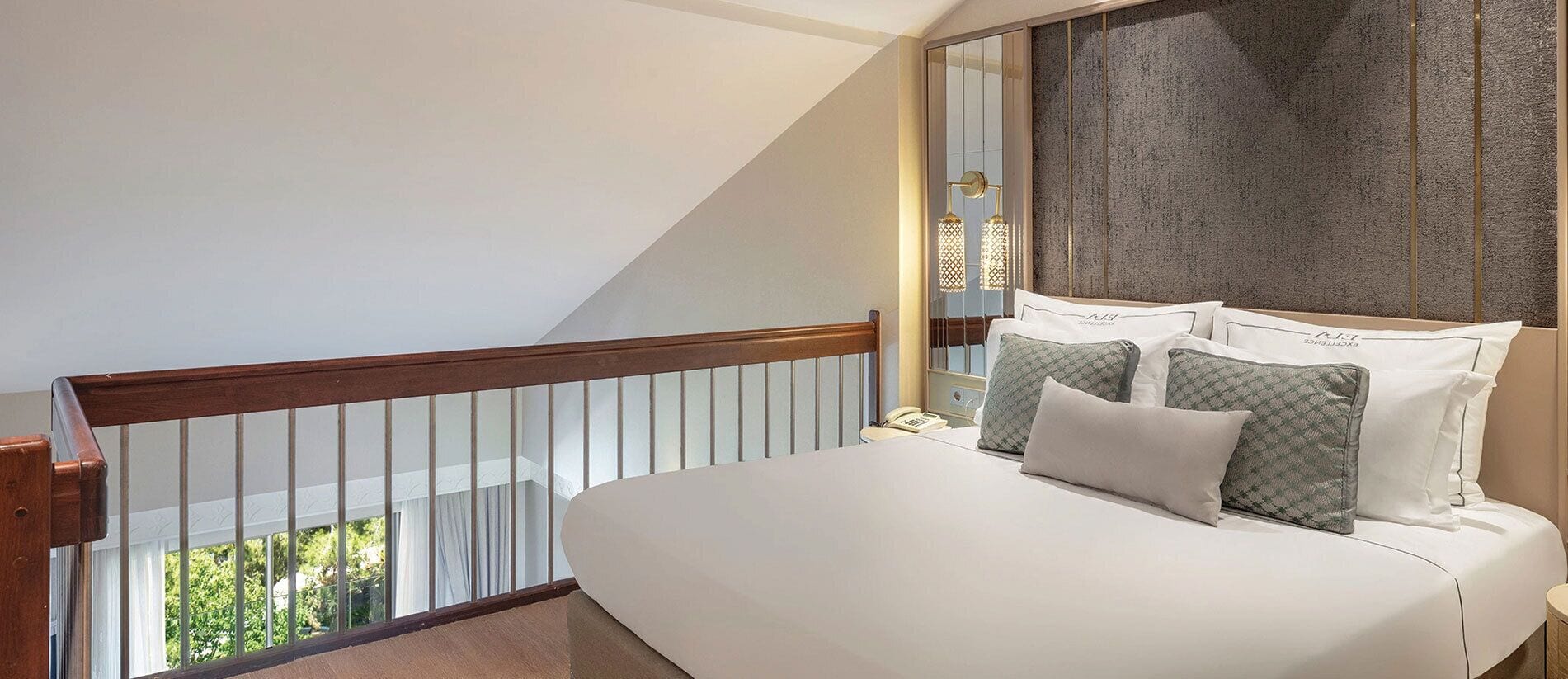 Premium bedding, free minibar, in-room safe, individually decorated