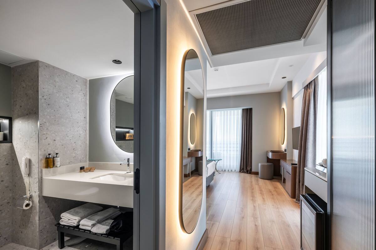 Minibar, in-room safe, desk, WiFi (free)