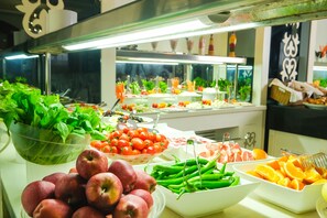 Daily buffet breakfast (EUR 15 per person)