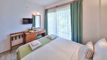 Standard Double or Twin Room, Balcony, Sea View | Minibar, desk, laptop workspace, blackout drapes