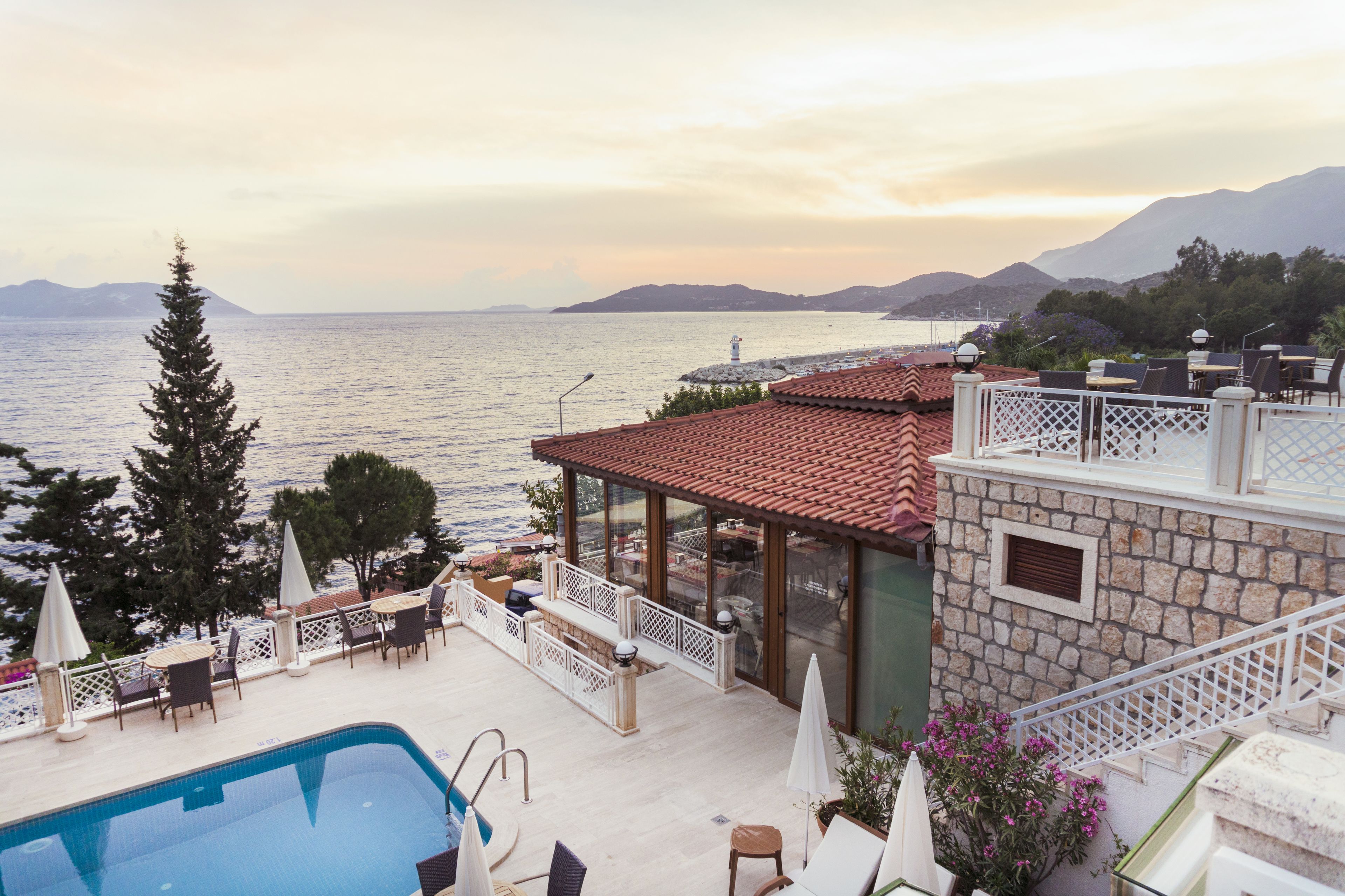 Seasonal outdoor pool, a rooftop pool, free cabanas, pool umbrellas