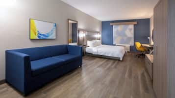Suite, 1 King Bed, Accessible Bathtub (Mobility) | In-room safe, desk, laptop workspace, iron/ironing board
