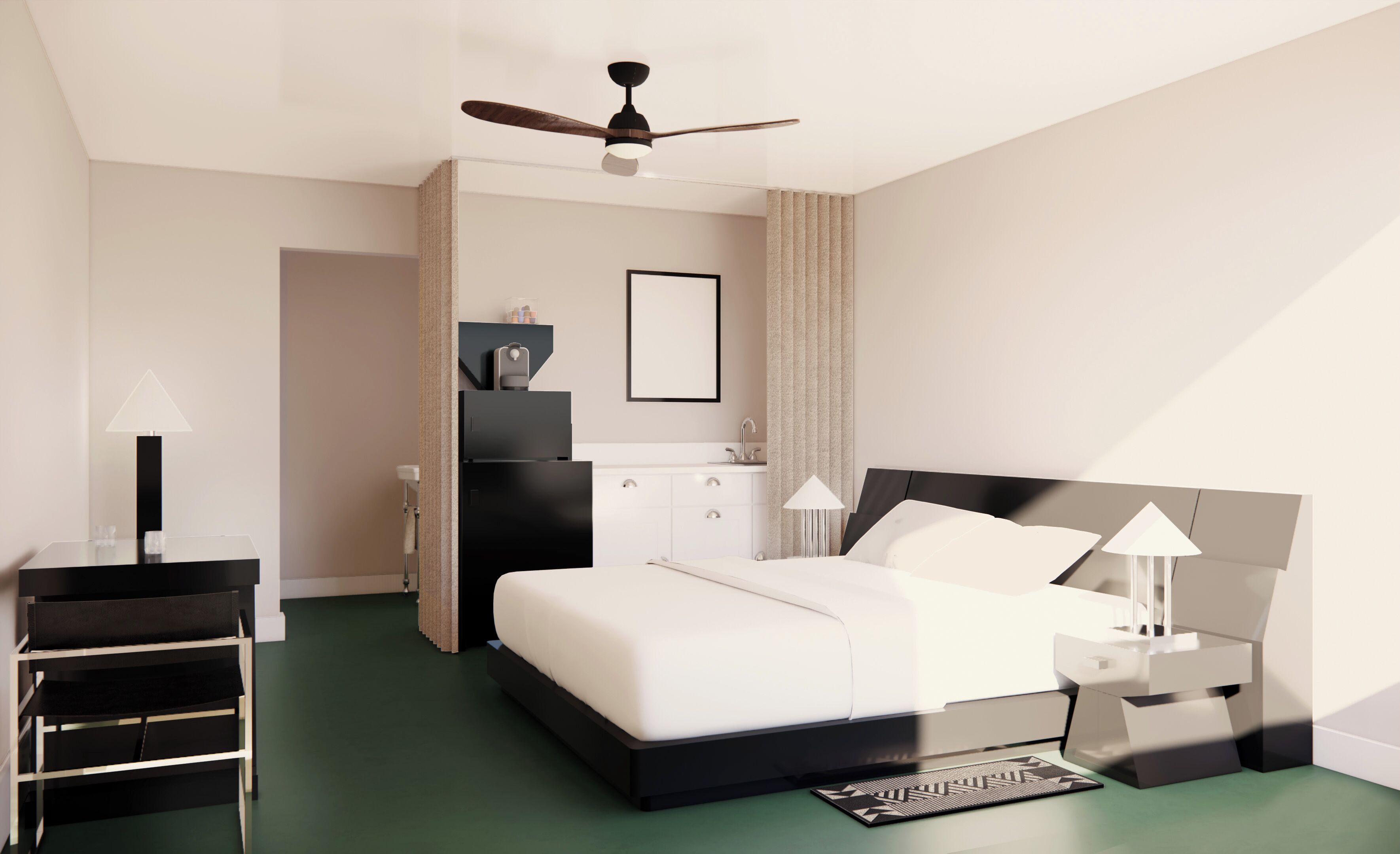 Sengetøy av topp kvalitet, strykejern/-brett og wi-fi (inkludert)