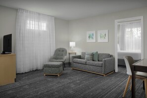 Suite, 2 Bedrooms | Living area | 32-inch TV with cable channels, Netflix, iPod dock - TownePlace Suites by Marriott Pensacola (Pensacola)