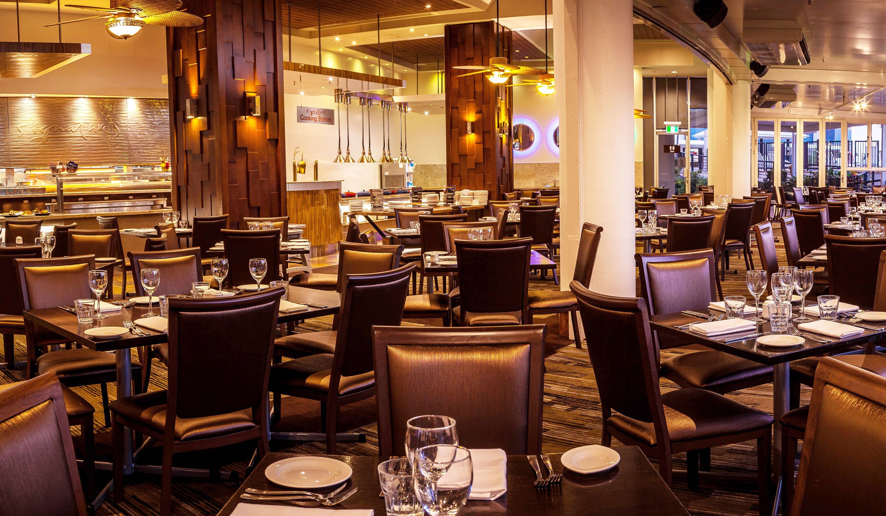 5 restauranter, frokost serveres