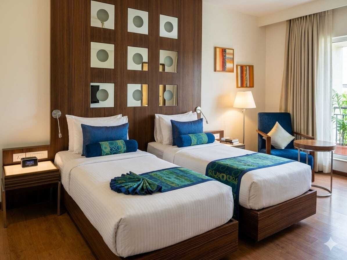 Habitación superior, vista a la ciudad | Sábanas de algodón egipcio y ropa de cama de alta calidad 