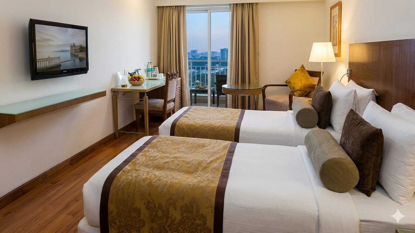 Habitación Deluxe | Sábanas de algodón egipcio y ropa de cama de alta calidad 