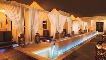 Couples treatment room(s), sauna, steam room, body treatments