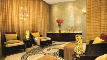 Couples treatment room(s), sauna, steam room, body treatments