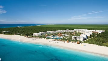 Private beach, white sand, beach cabanas, sun loungers