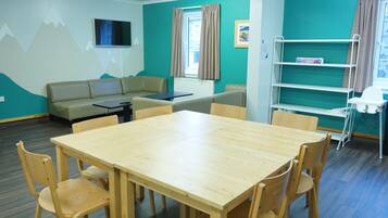 Daily self-serve breakfast for a fee