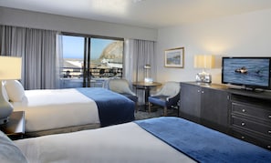 Standard Room, 2 Queen Beds, Bay View (Stairs only) | Blackout drapes, iron/ironing board, free WiFi, bed sheets - Blue Sail Inn (Morro Bay)