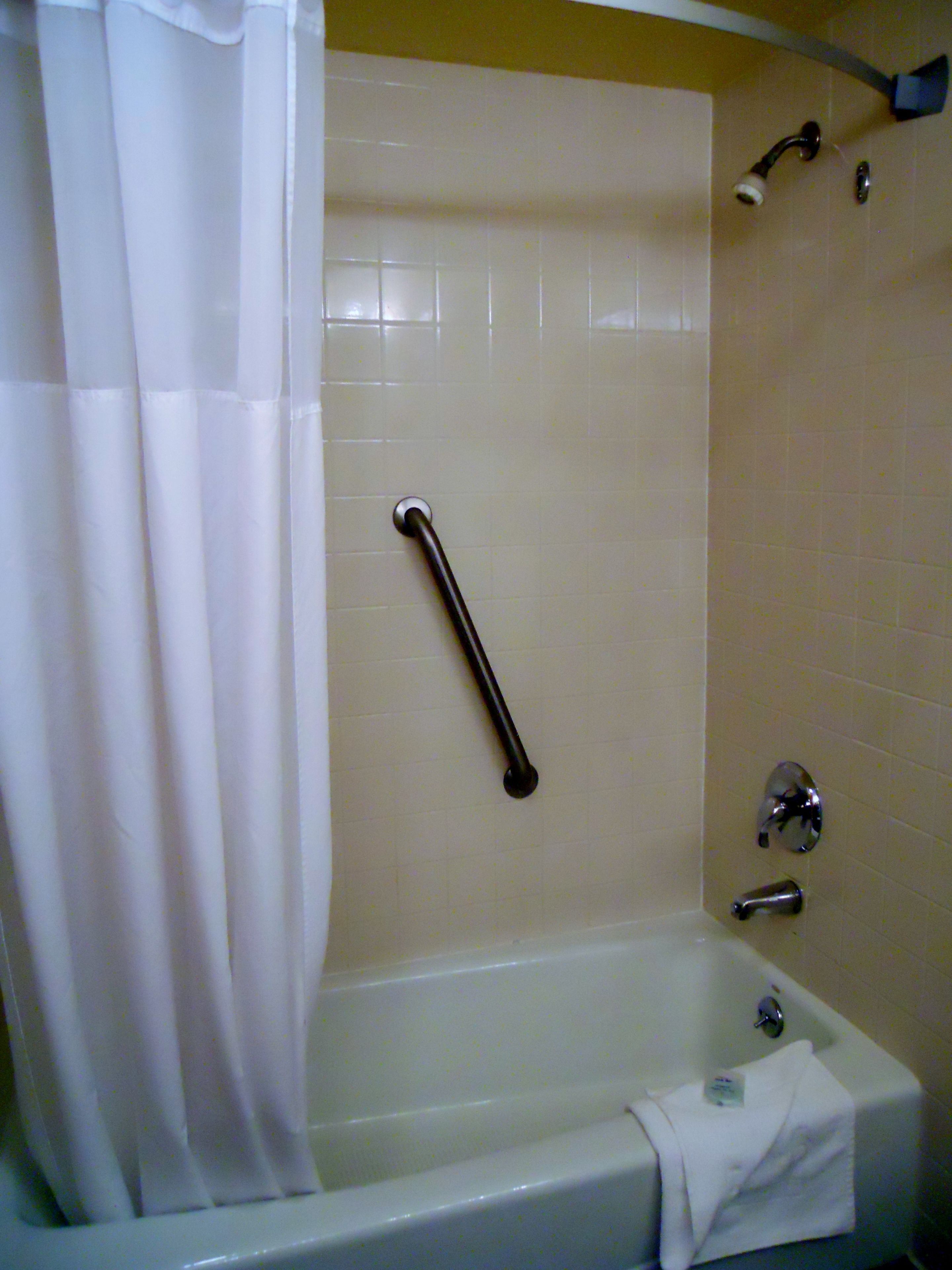 free toiletries, hair dryer, towels