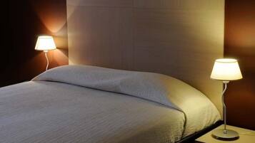 Premium bedding, desk, soundproofing, iron/ironing board