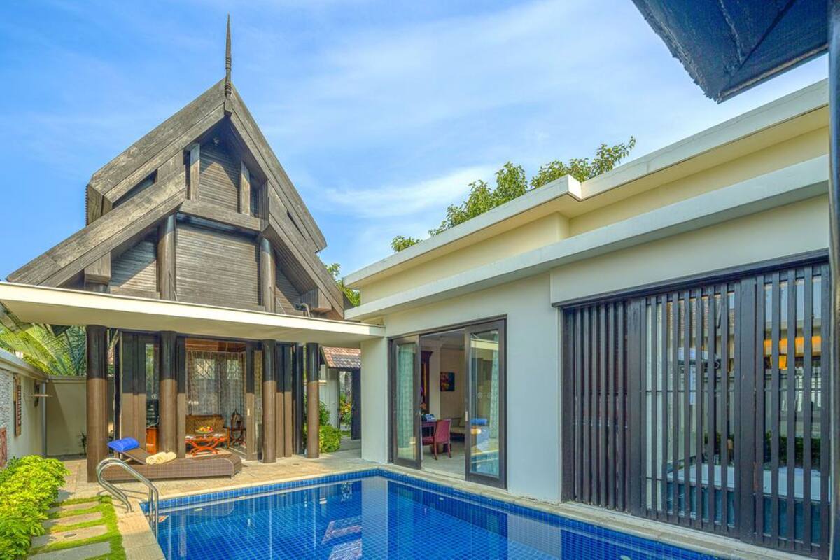 Villa, 1 Double Bed, Private Pool (Myanmar Style) | 1 bedroom, in-room safe, desk, laptop workspace