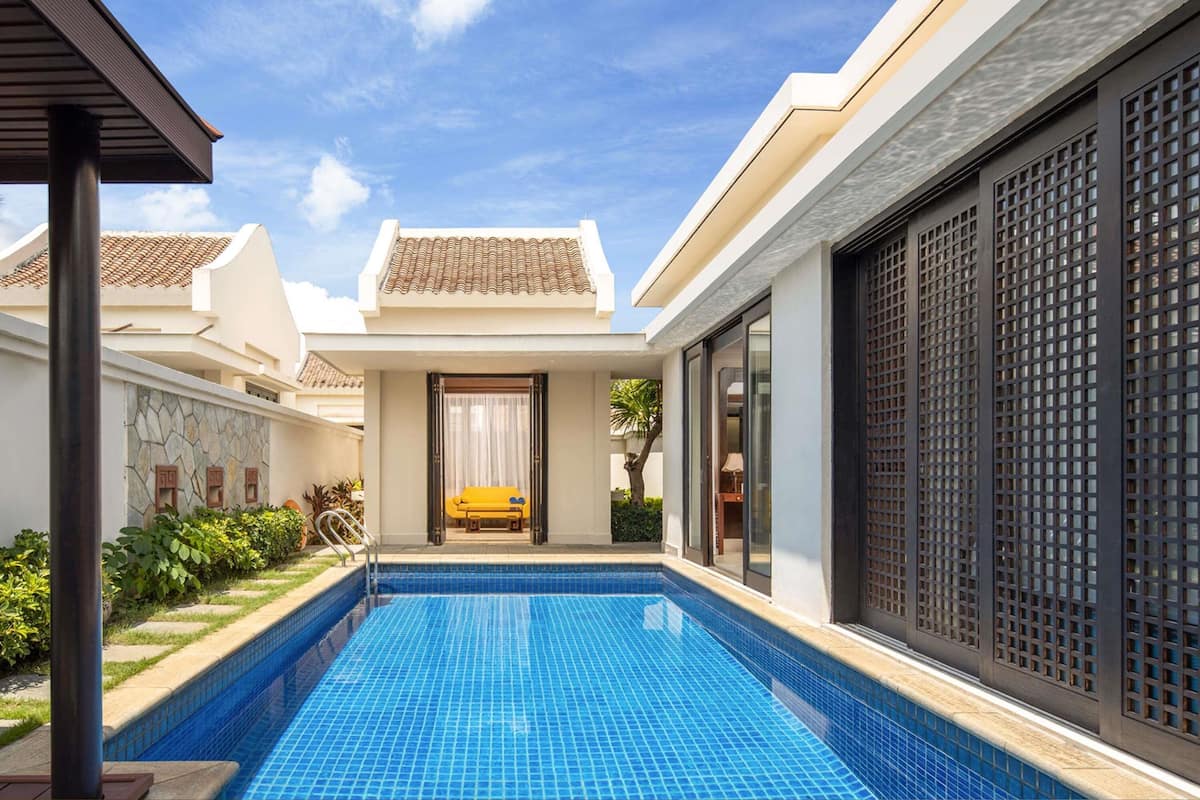 Zimmer, 1 Schlafzimmer, eigener Pool (Nanyang Style) | 1 Schlafzimmer, Zimmersafe, Schreibtisch, laptopgeeigneter Arbeitsplatz