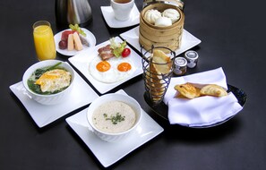 Daily buffet breakfast for a fee